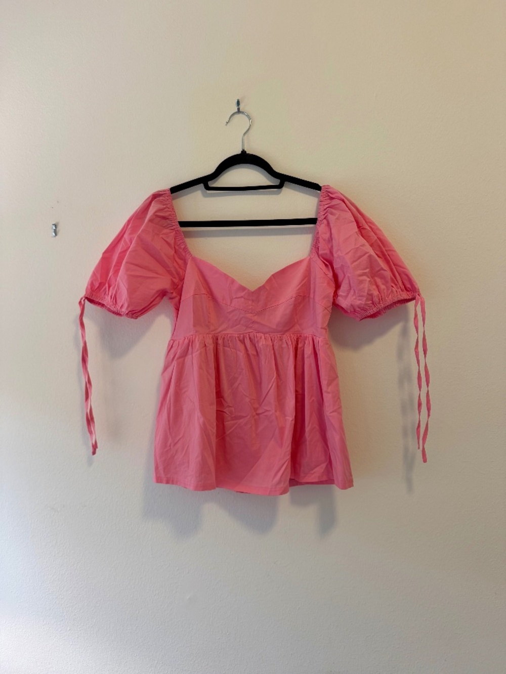 &Merci Bubblegum Pink Sweetheart Babydoll Top
